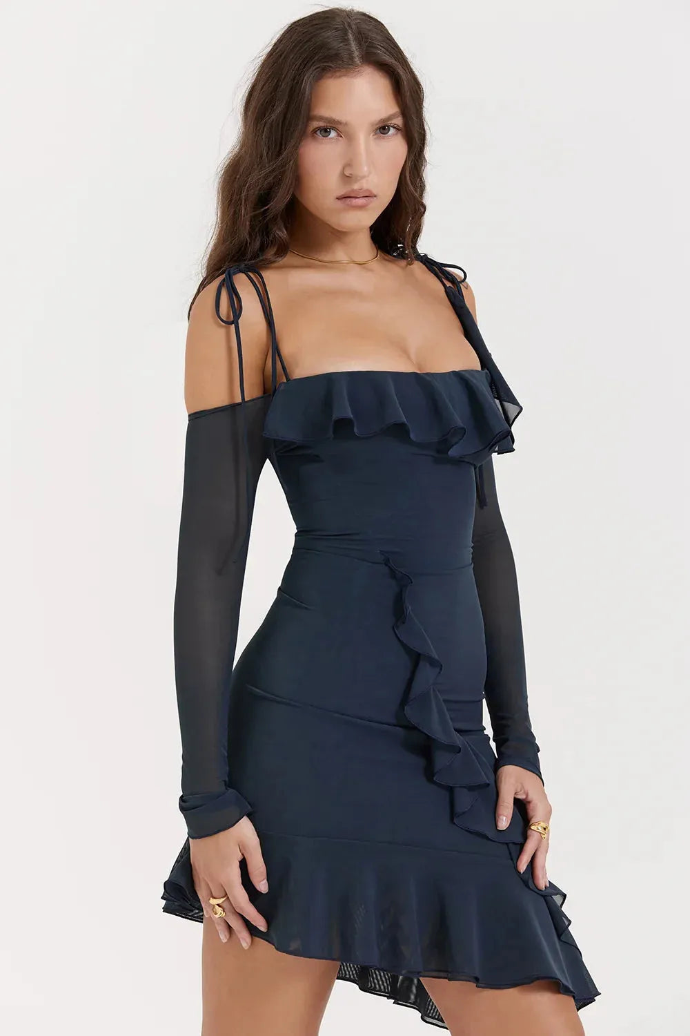 Vestido Midi Decote com Alça - Lindele Exclusive