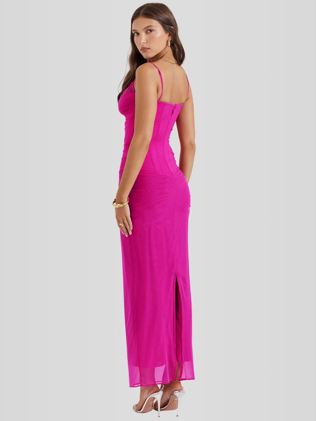 Vestido Longo Slim - Lindele Exclusive