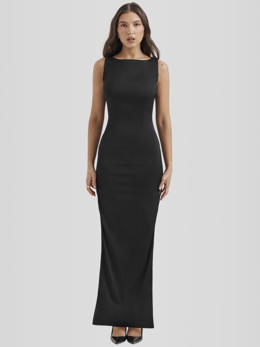 Vestido Longo Preto - Lindele Exclusive