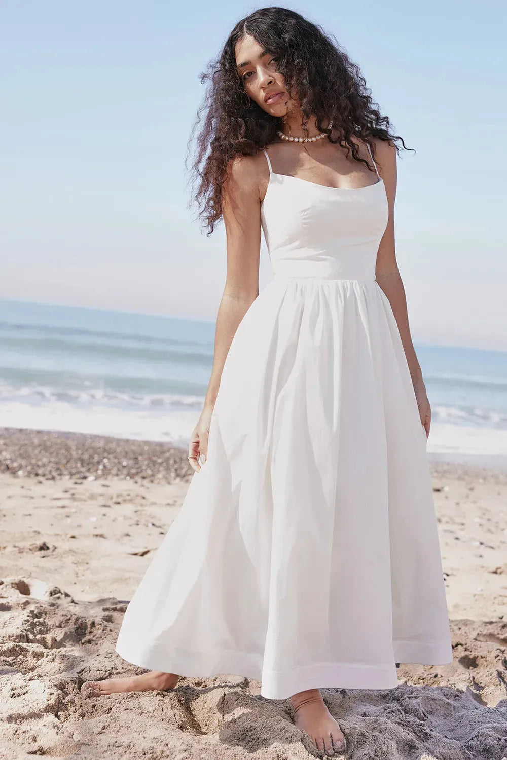 Vestido Feminino Liso Midi - Lindele Exclusive
