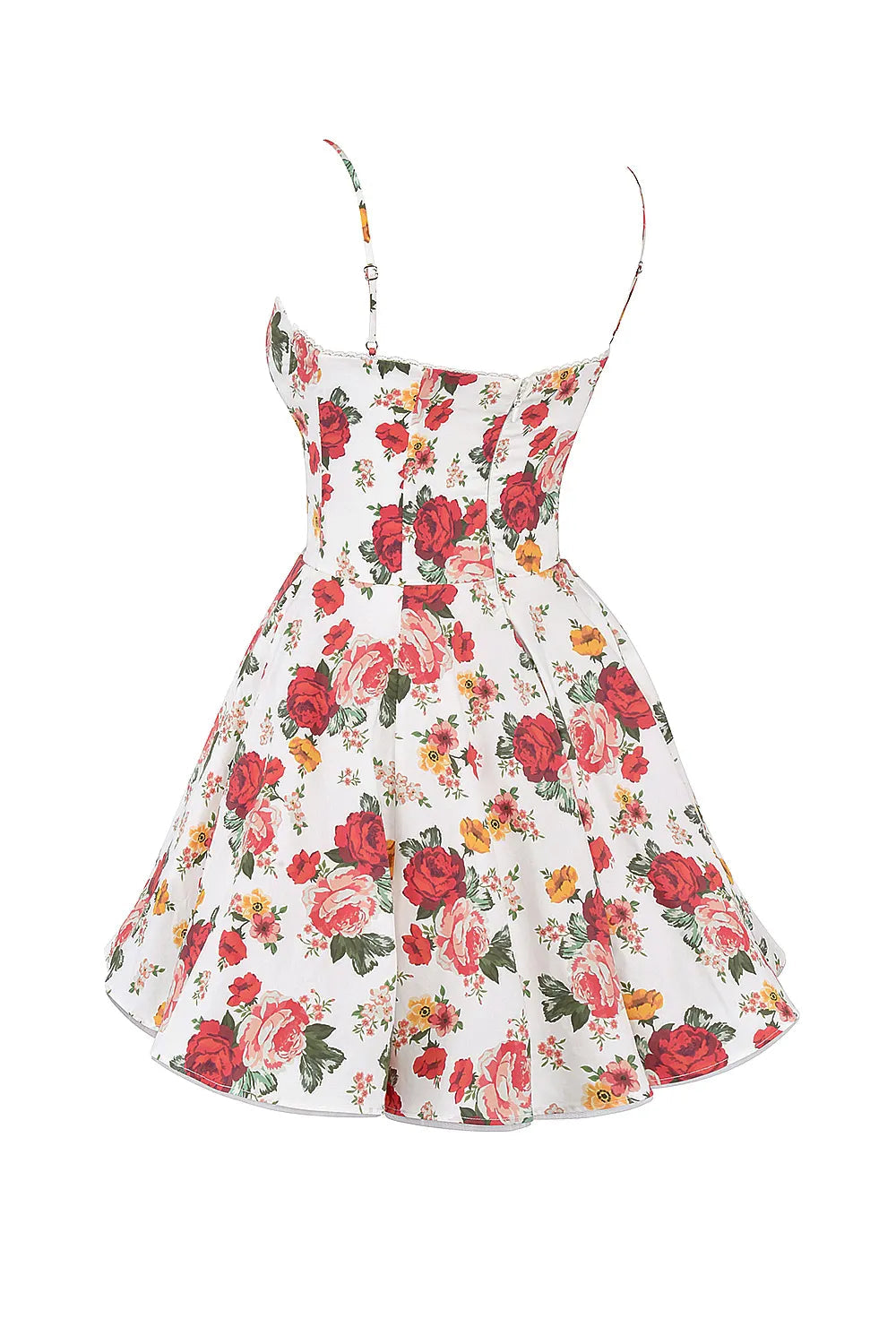 Vestido Curto Floral Modelador - Lindele Exclusive