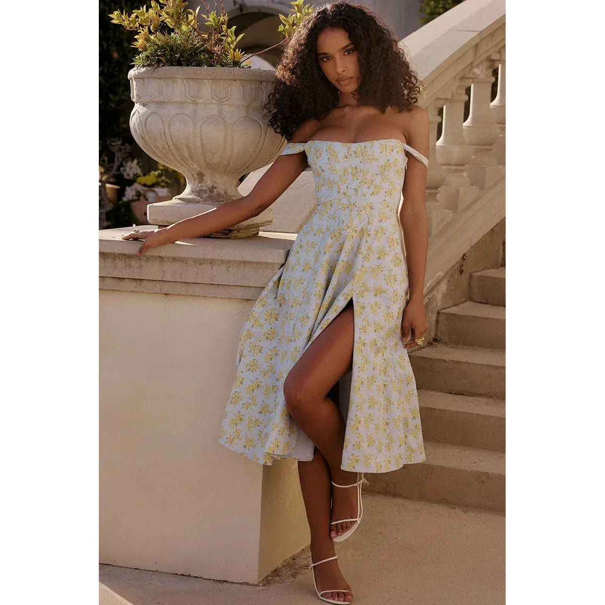 Vestido Midi Estilo corset - Lindele Exclusive