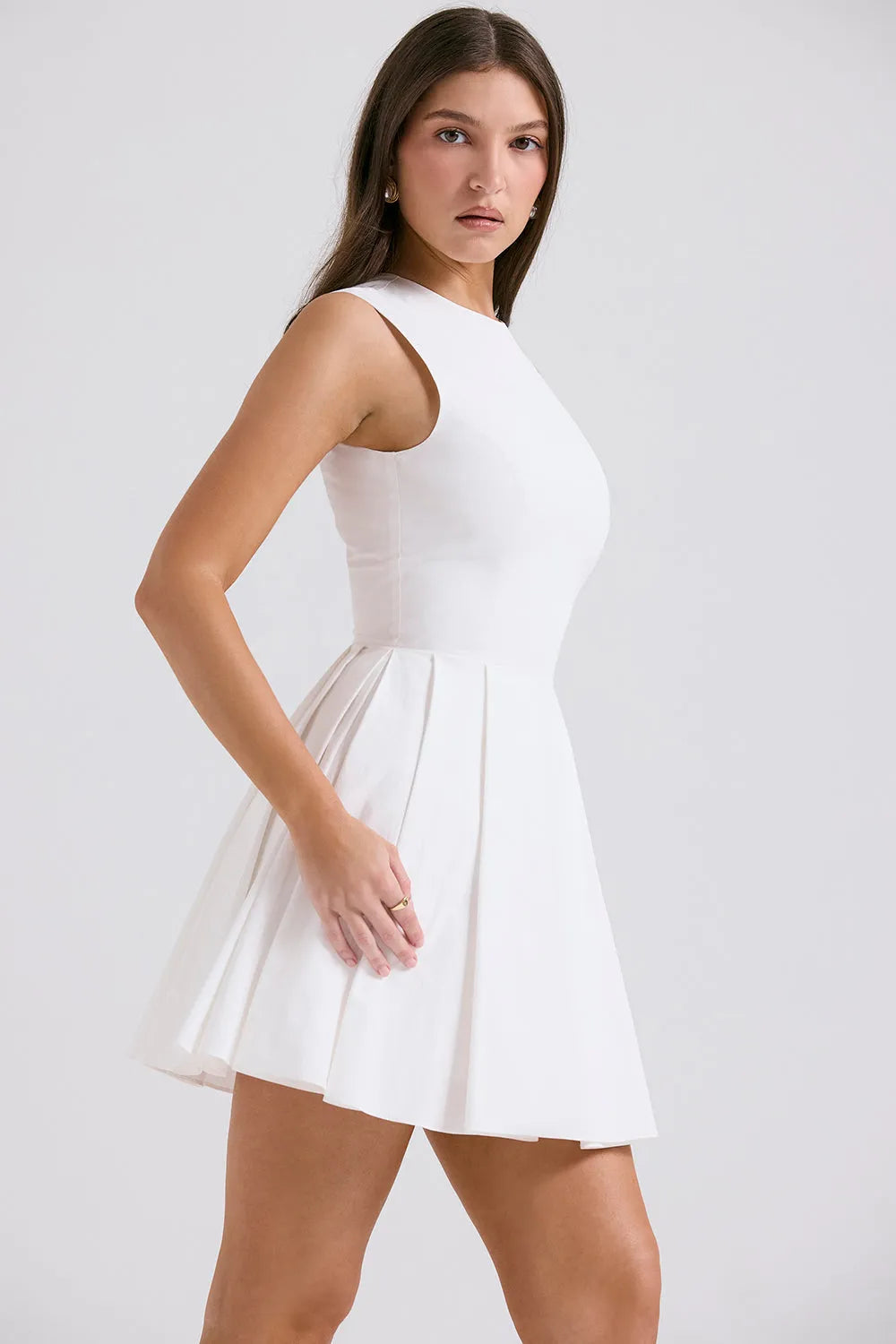 Vestido Curto Plissado - Lindele Exclusive