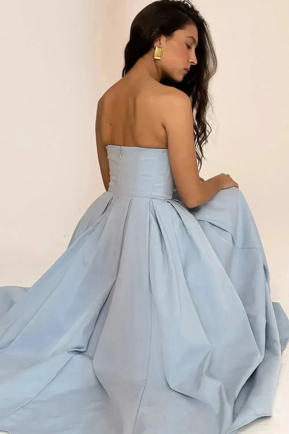 Vestido Feminino Midi Sem Alça - Lindele Exclusive