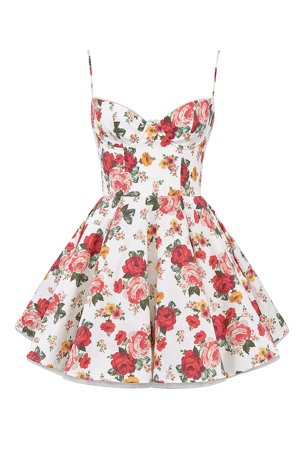 Vestido Curto Floral Modelador - Lindele Exclusive