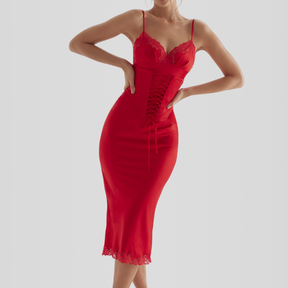 Vestido Longo Espartilho - Lindele Exclusive