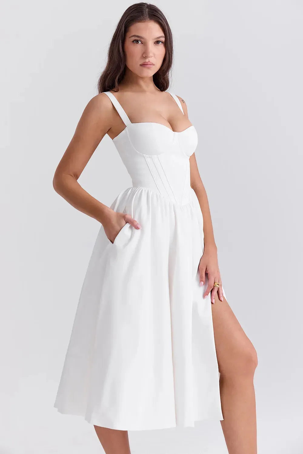 Vestido Midi Modelador - Lindele Exclusive