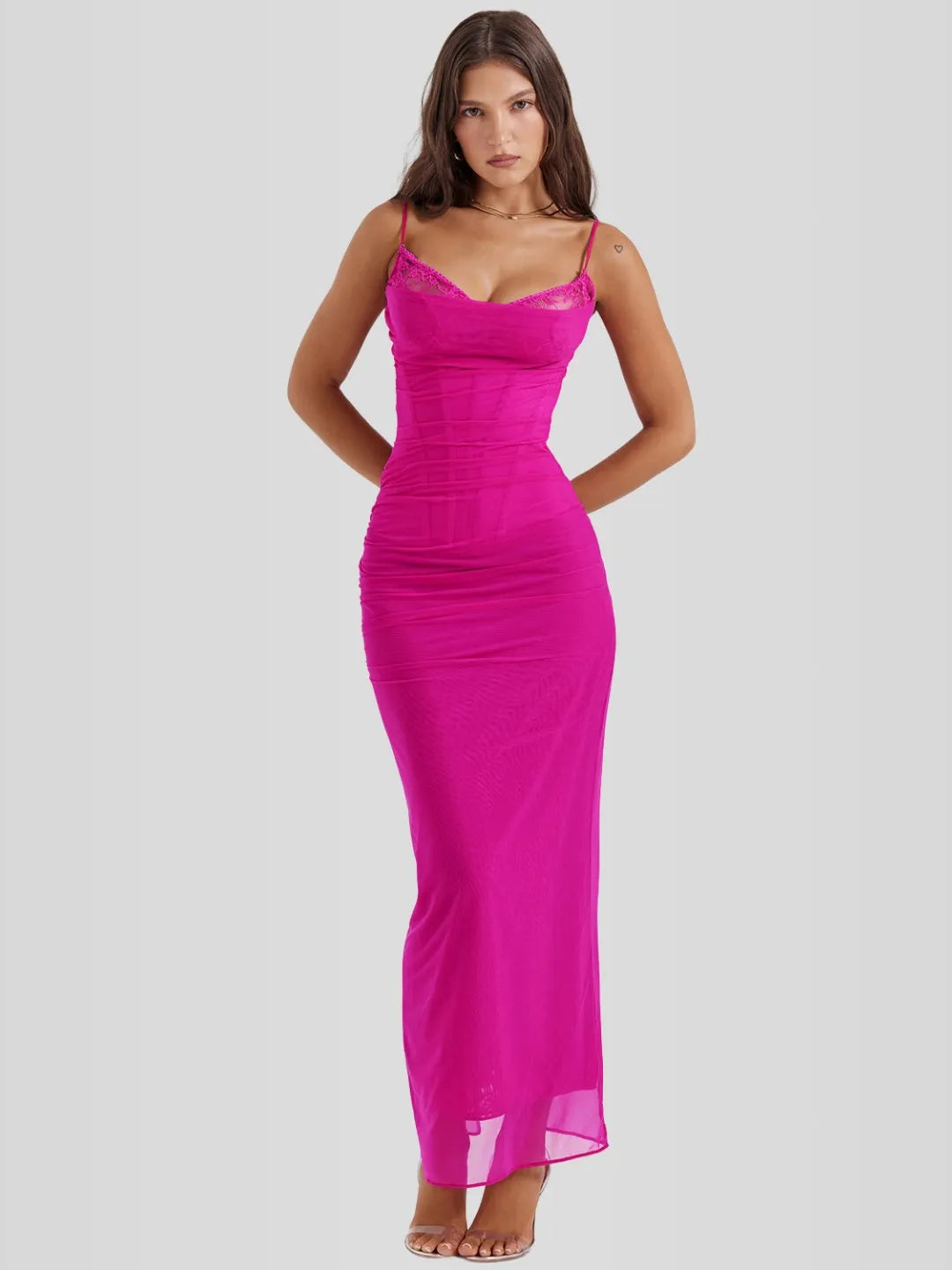 Vestido Longo Slim - Lindele Exclusive