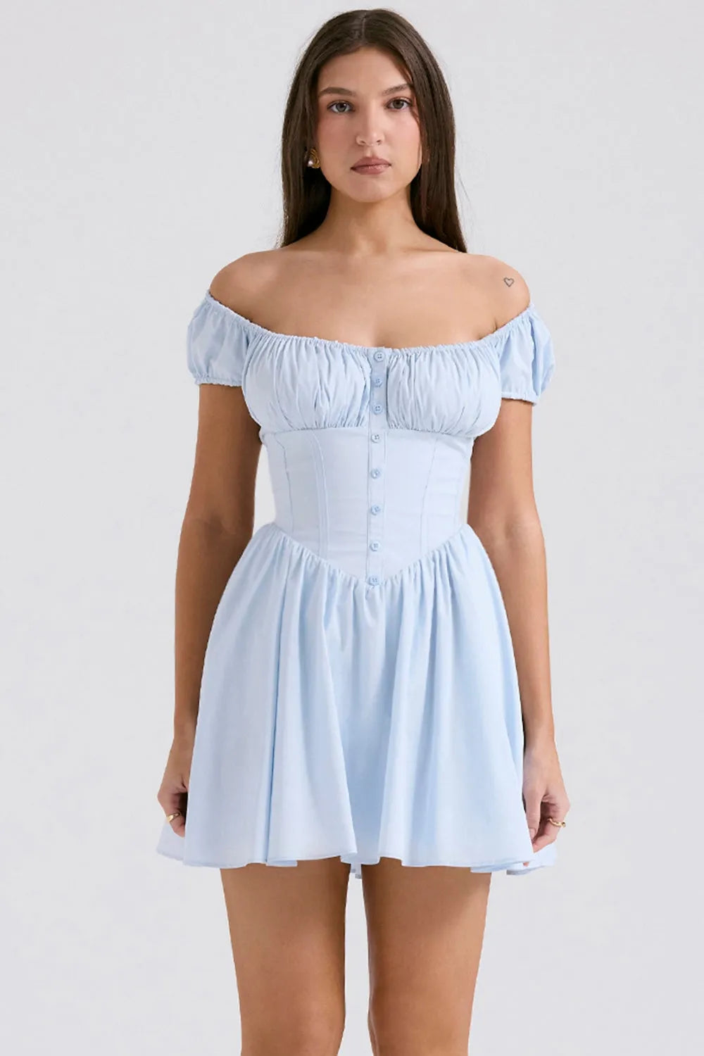 Vestido Curto Bustier - Lindele Exclusive