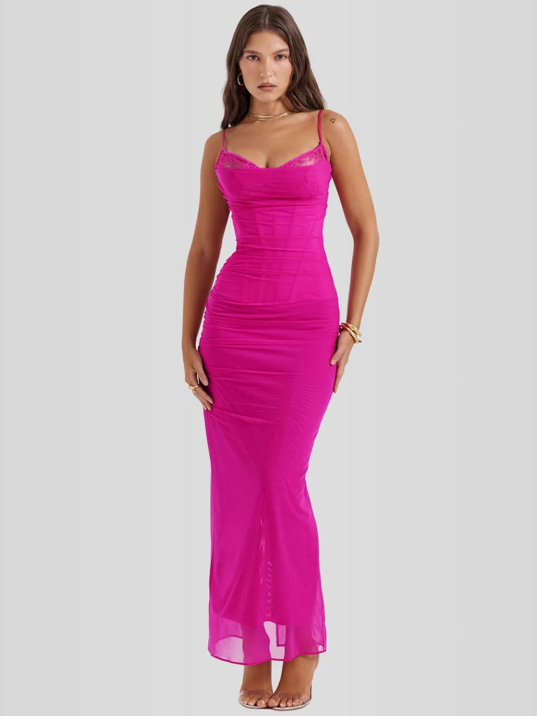 Vestido Longo Slim - Lindele Exclusive