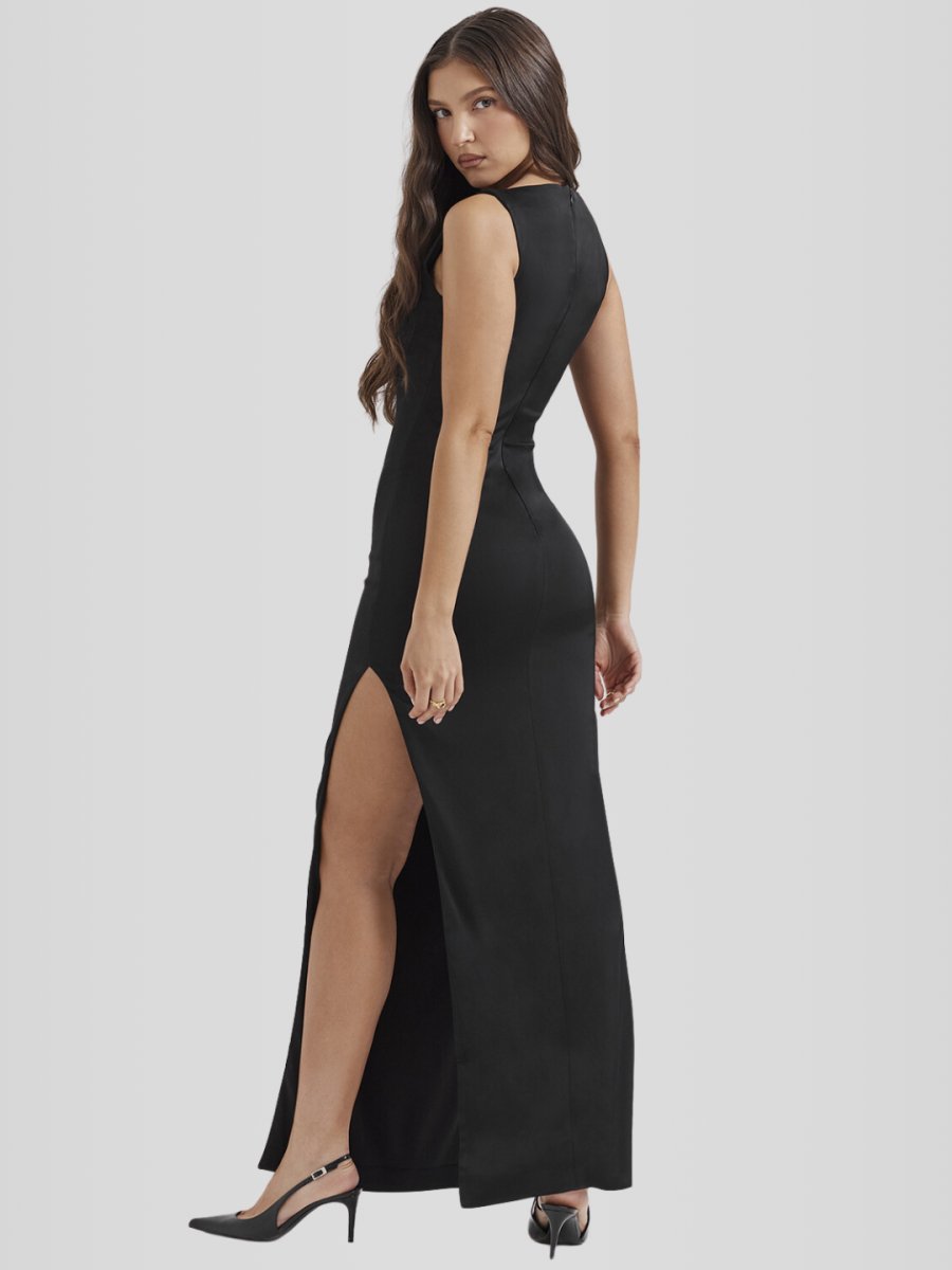 Vestido Longo Preto - Lindele Exclusive