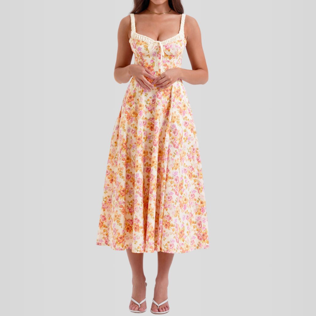 Vestido Bustier Midi - Modelador - Lindele Exclusive