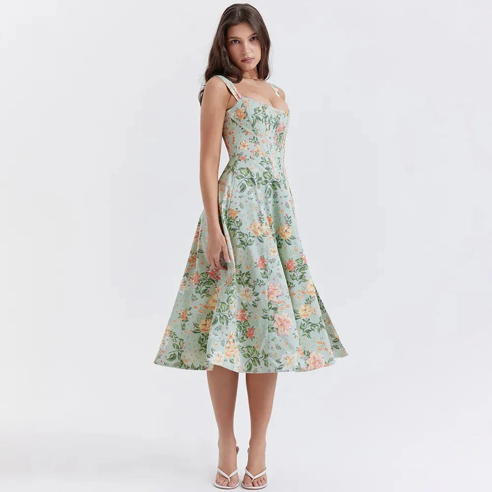 Vestido Midi Estilo corset - Lindele Exclusive
