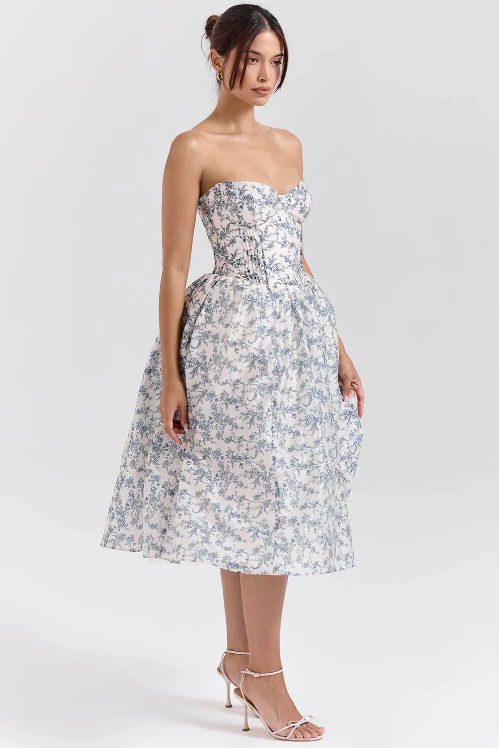 Vestido Midi Floral - Lindele Exclusive