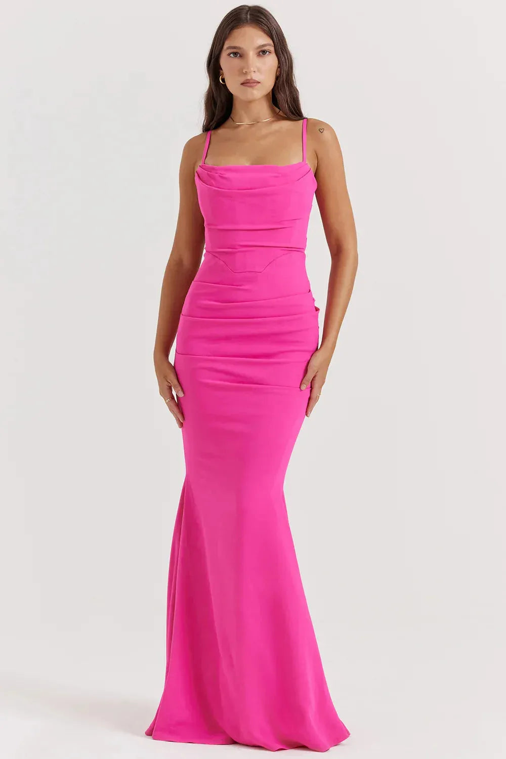 Vestido Longo Vinho - Lindele Exclusive