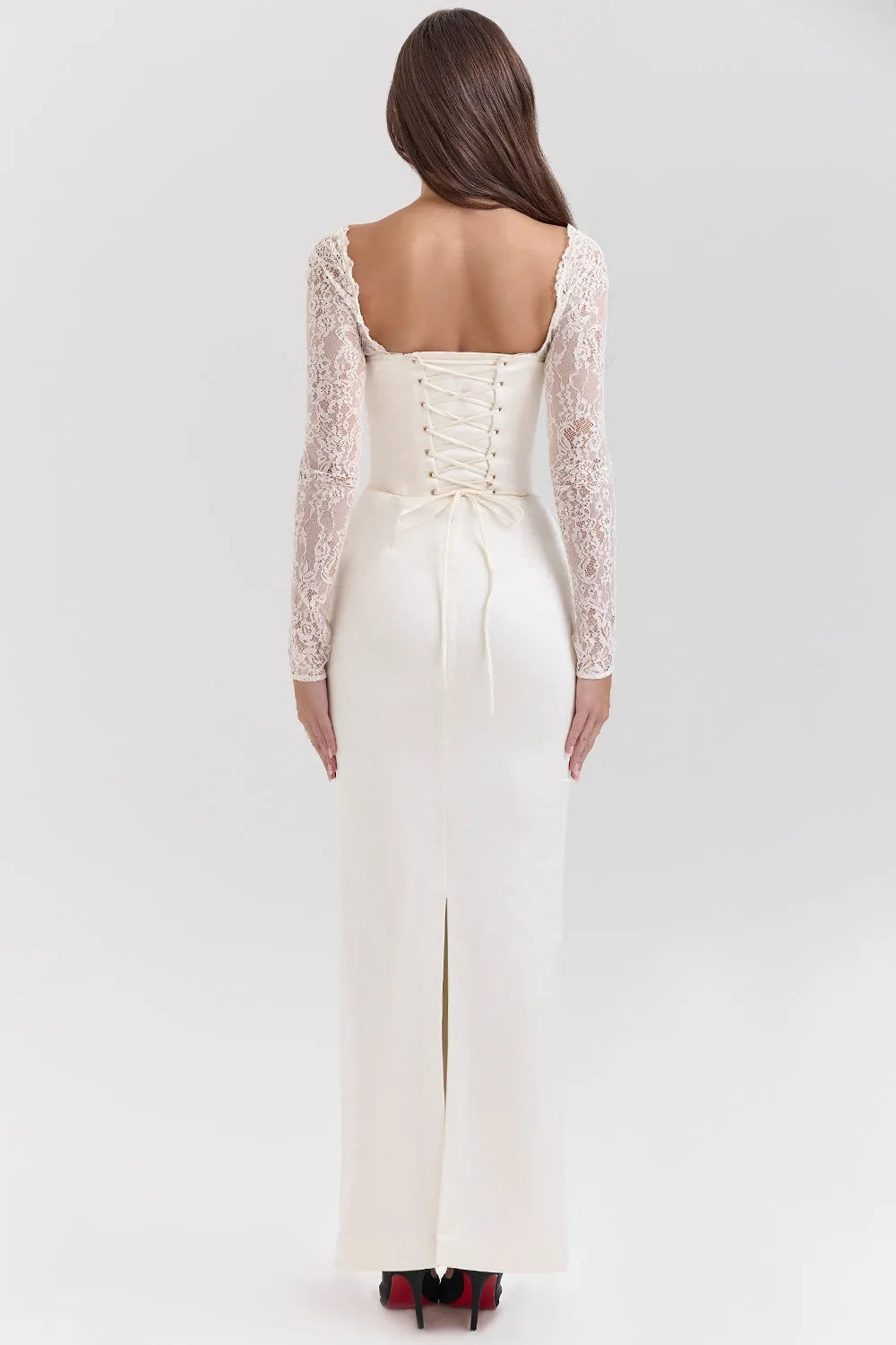 Vestido Longo Em Cetim - Lindele Exclusive