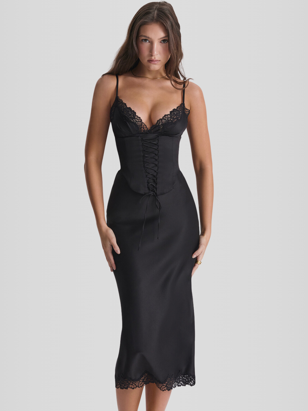 Vestido Longo Espartilho - Lindele Exclusive