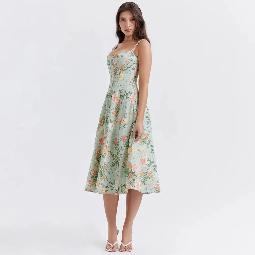Vestido Midi Estilo corset - Lindele Exclusive