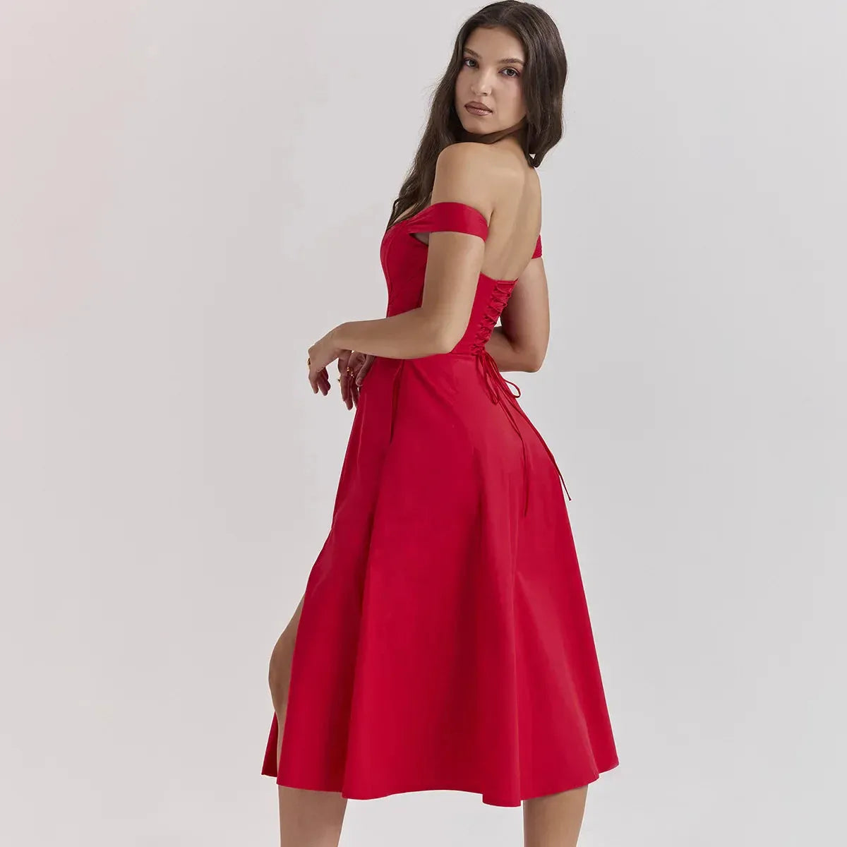 Vestido Midi Estilo corset - Lindele Exclusive