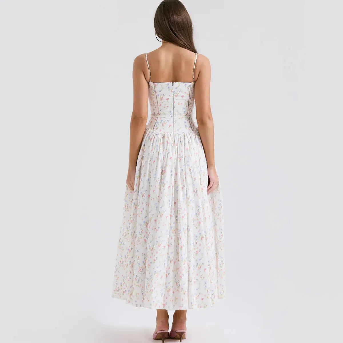 Vestido Midi Floral - Lindele Exclusive
