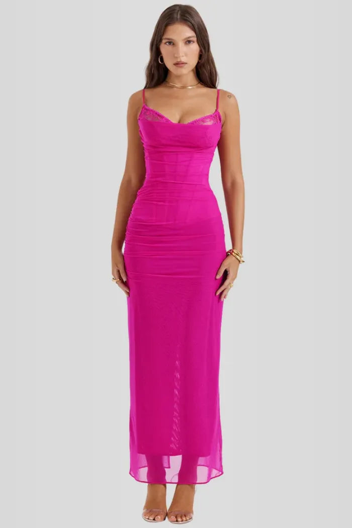 Vestido Longo Slim - Lindele Exclusive