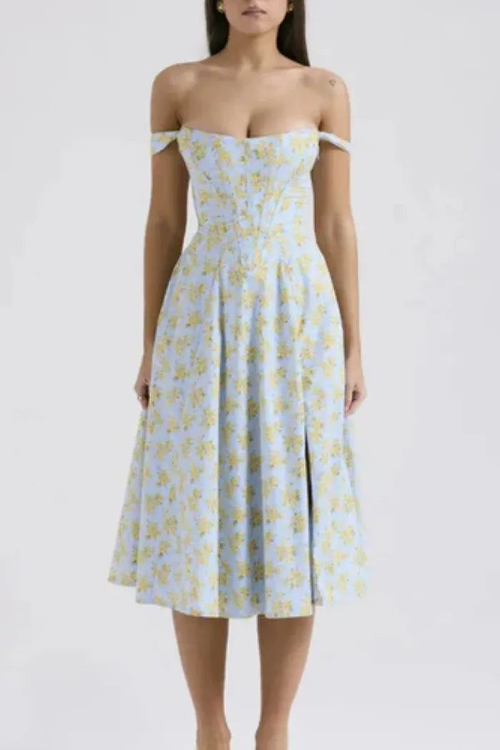 Vestido Midi Estilo corset - Lindele Exclusive