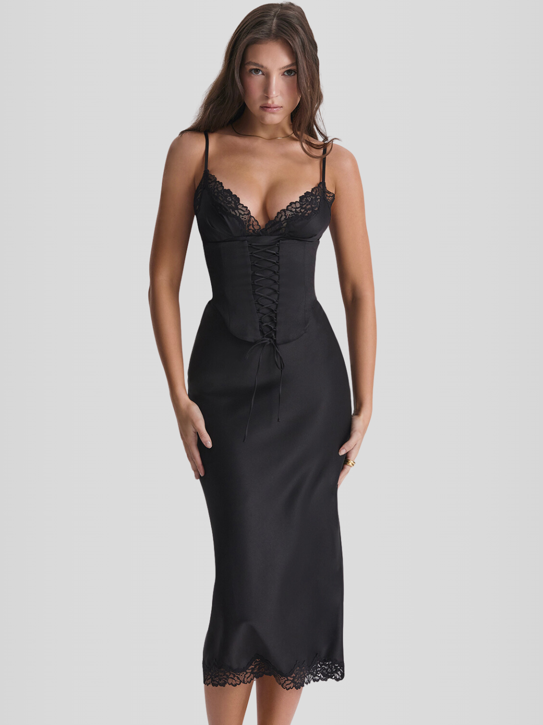 Vestido Longo Espartilho - Lindele Exclusive