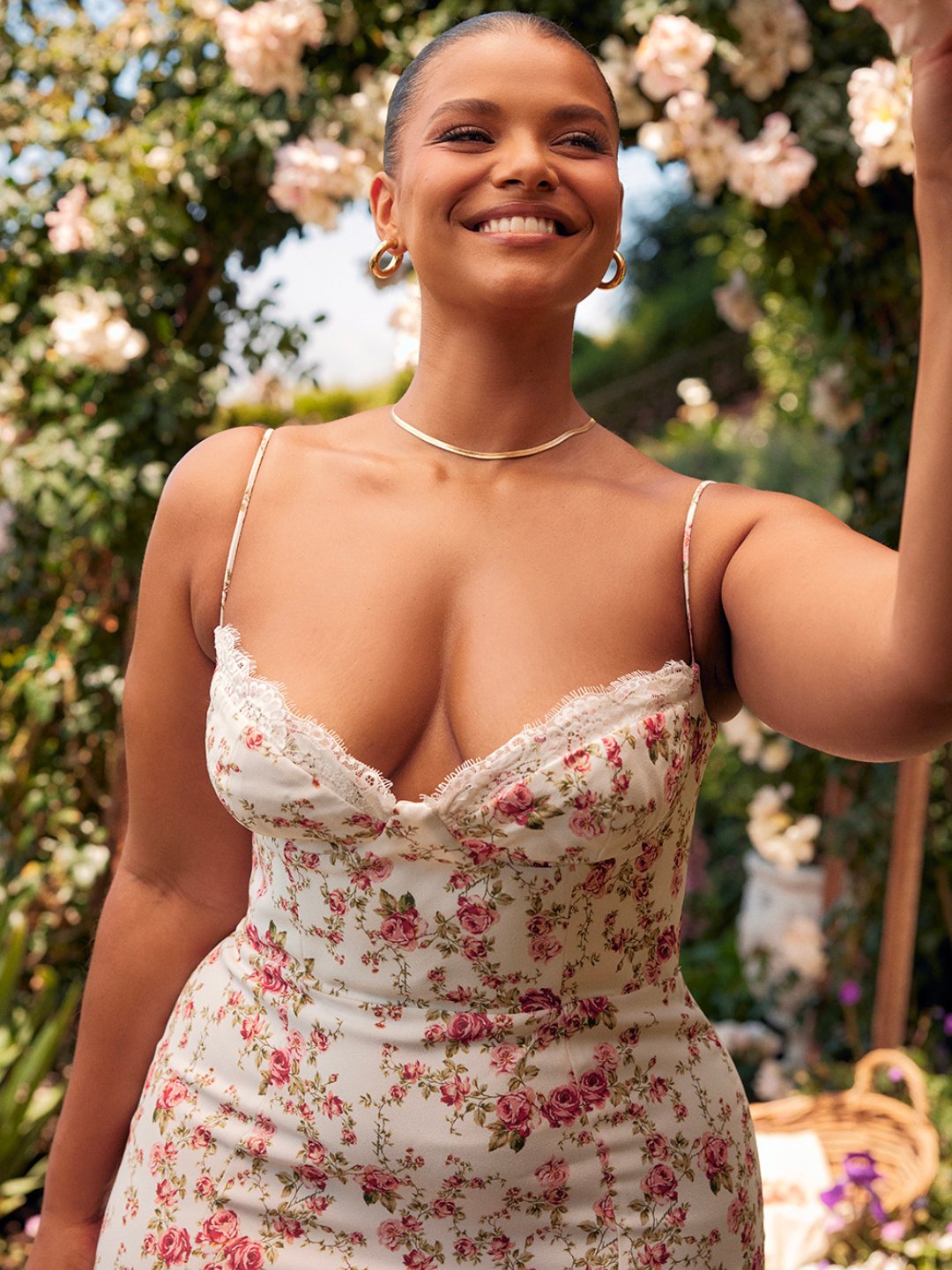 Vestido Midi Floral - Lindele Exclusive