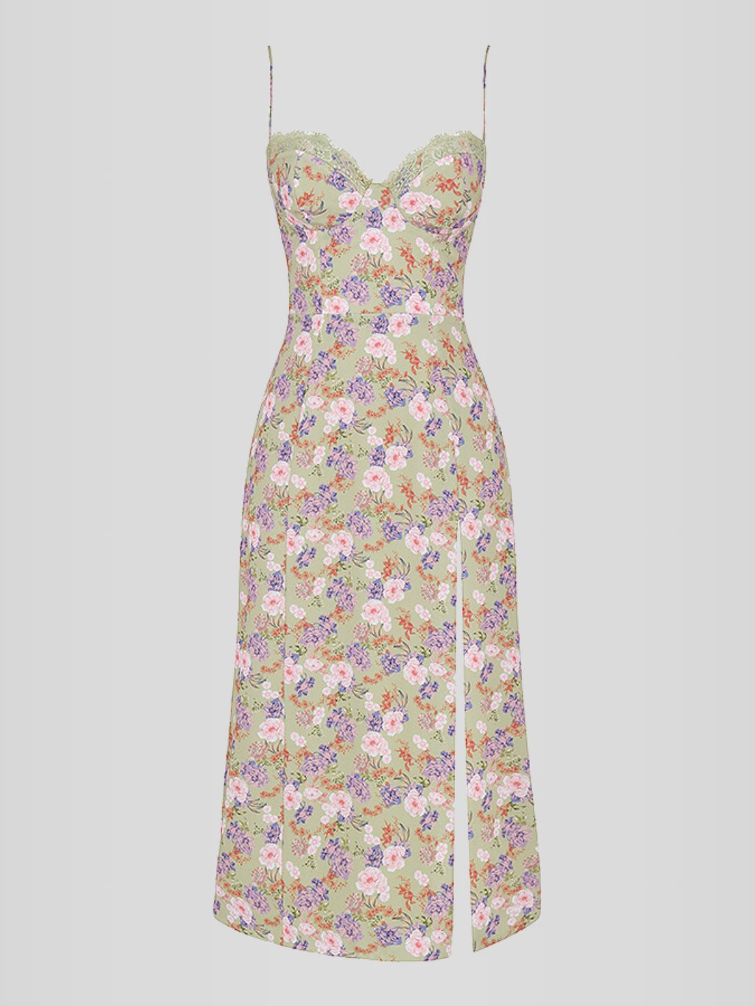 Vestido Midi Floral - Lindele Exclusive