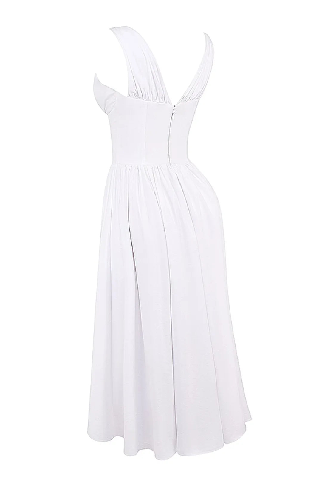 Vestido Midi Liso Modelador - Lindele Exclusive
