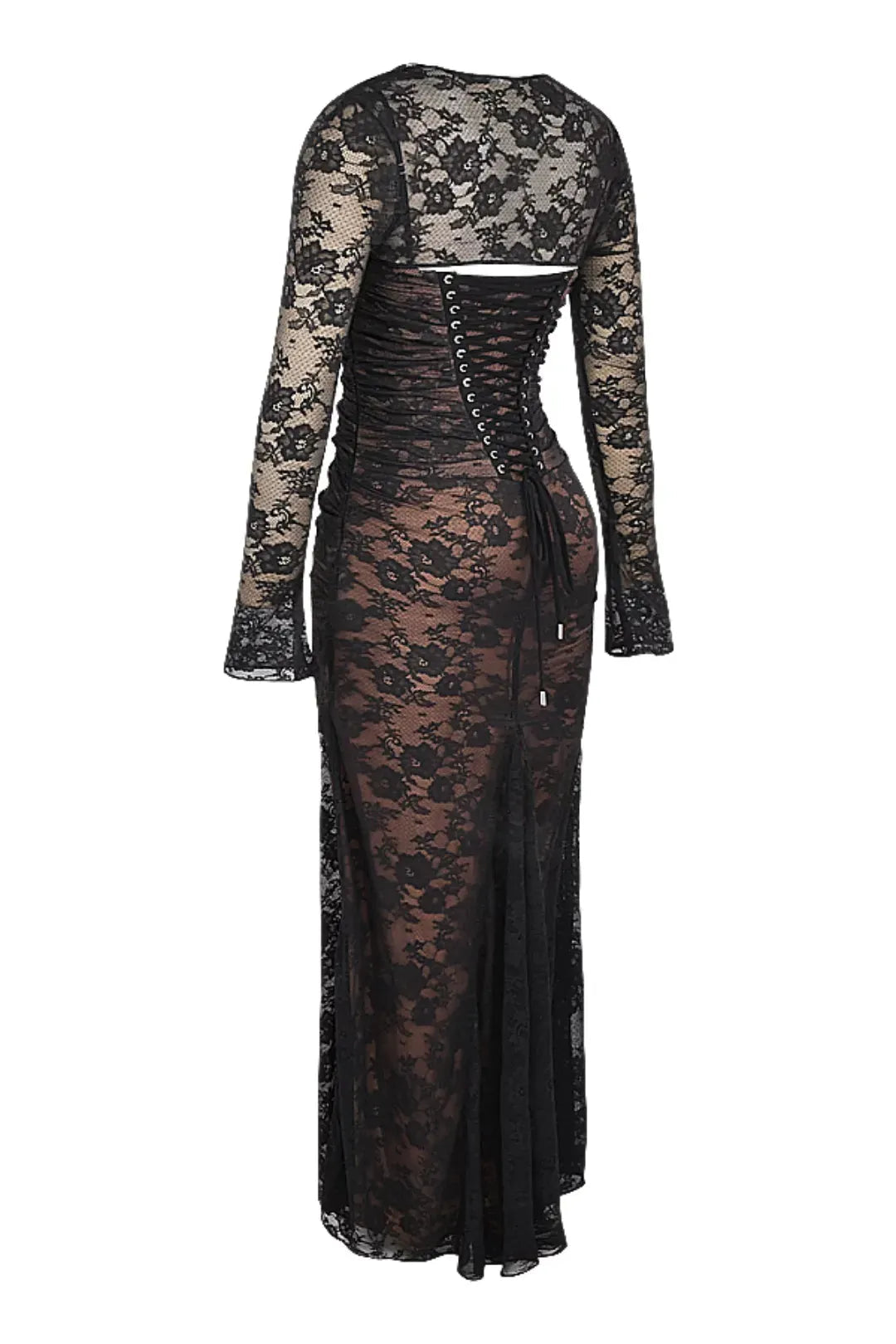 Vestido Longo de Renda - Lindele Exclusive