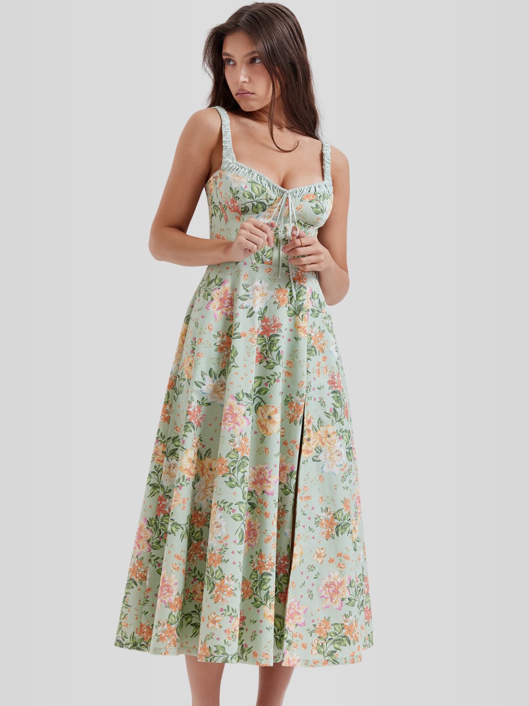 Vestido Bustier Midi - Modelador - Lindele Exclusive