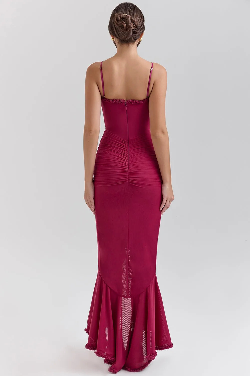 Vestido Longo Com Babado - Lindele Exclusive