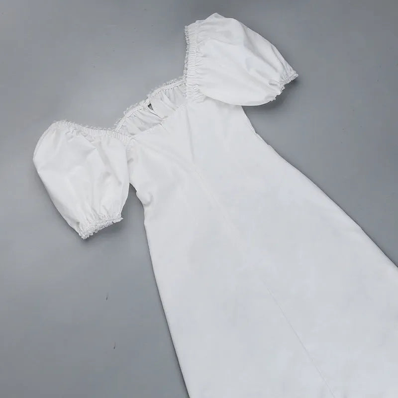 Vestido Longo Com Algodão - Lindele Exclusive
