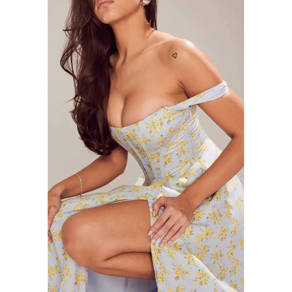Vestido Midi Estilo corset - Lindele Exclusive