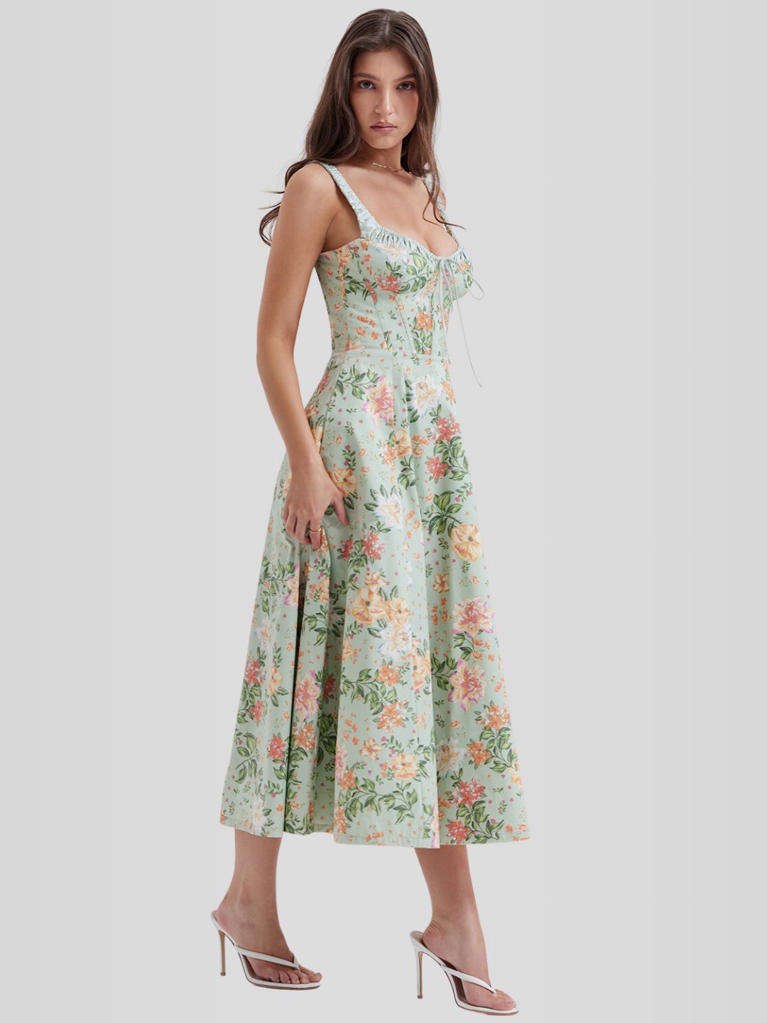 Vestido Bustier Midi - Modelador - Lindele Exclusive
