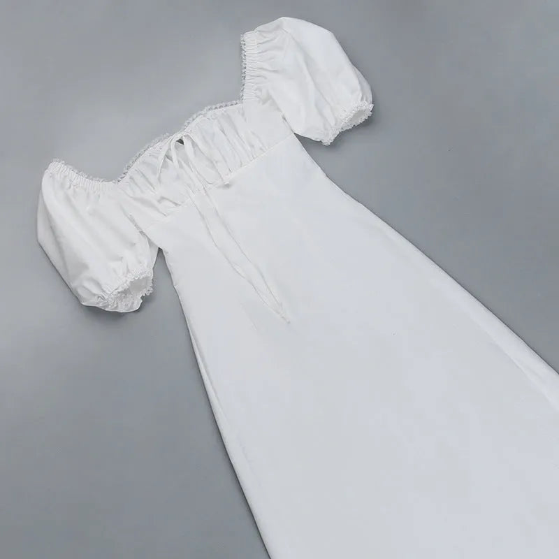 Vestido Longo Com Algodão - Lindele Exclusive
