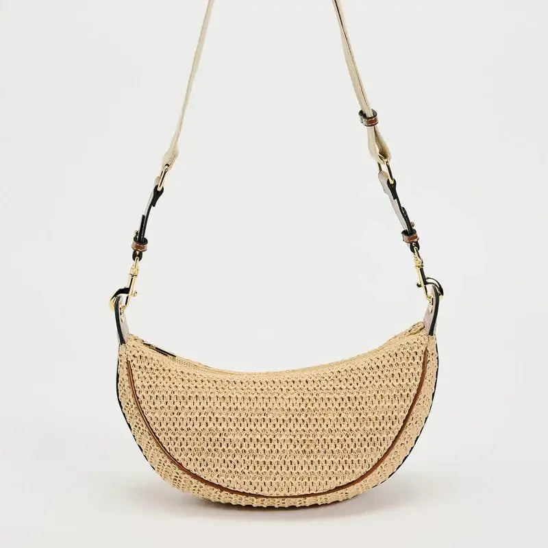 Bolsa de Palha Pequena Meia Lua