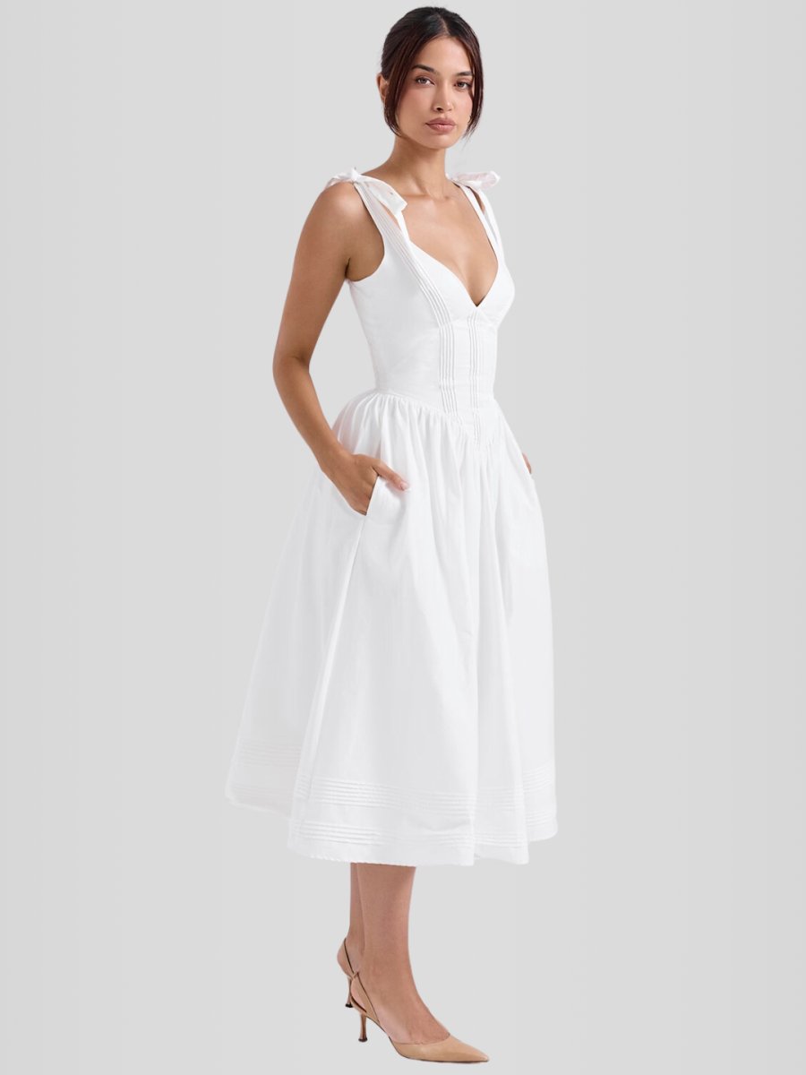 Vestido Corpete com barbatanas - Lindele Exclusive