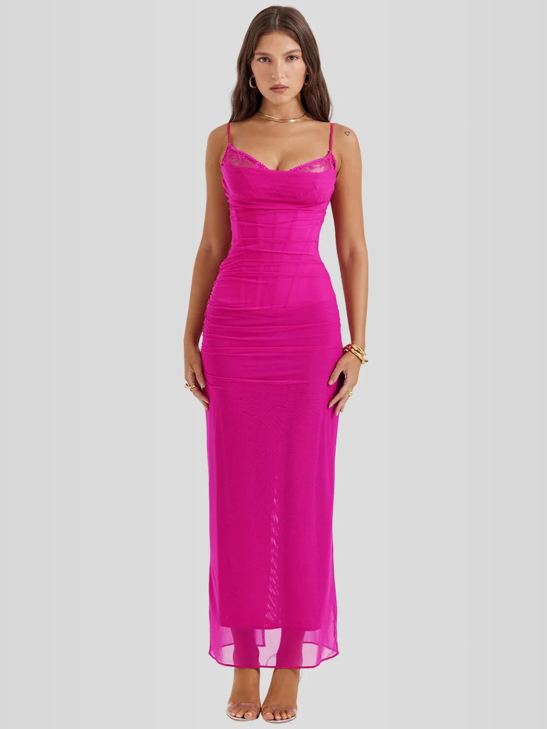 Vestido Longo Slim - Lindele Exclusive
