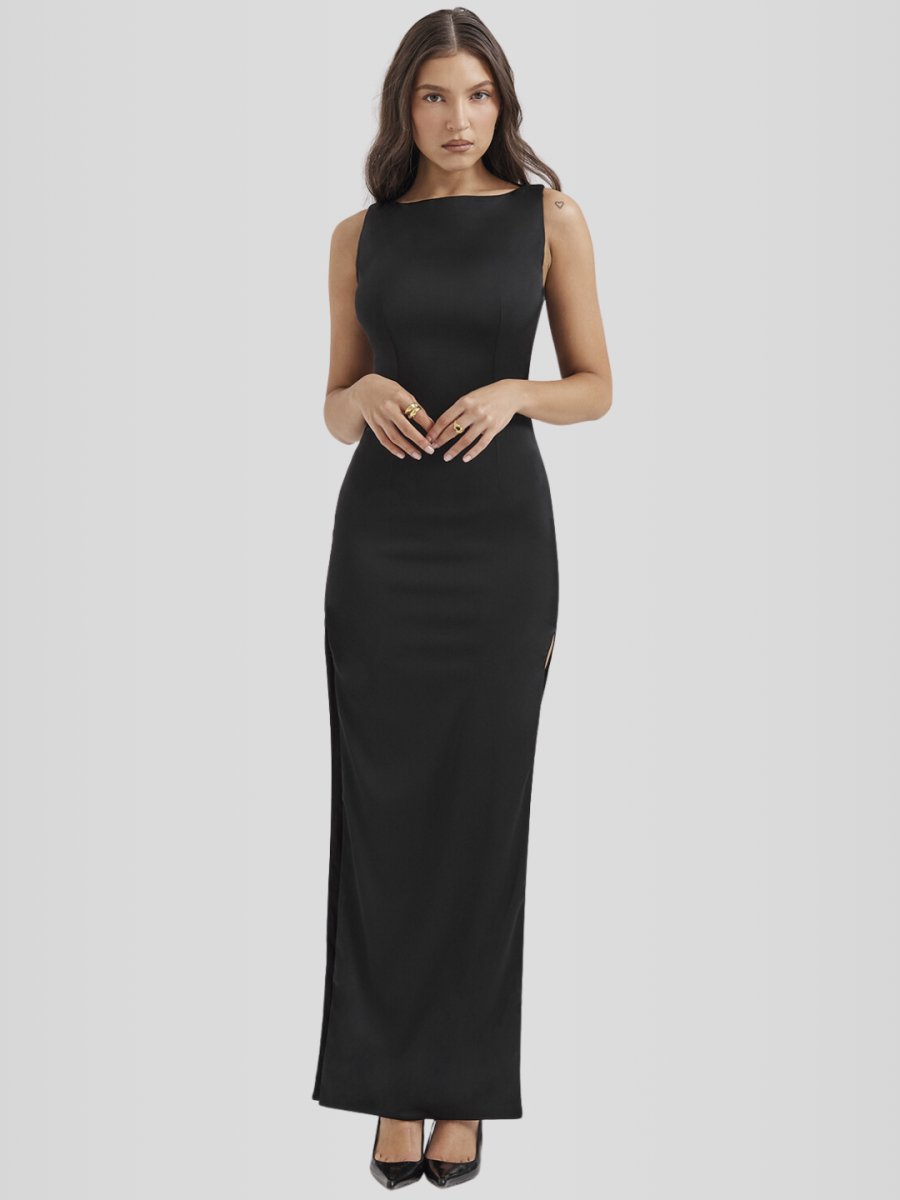 Vestido Longo Preto - Lindele Exclusive