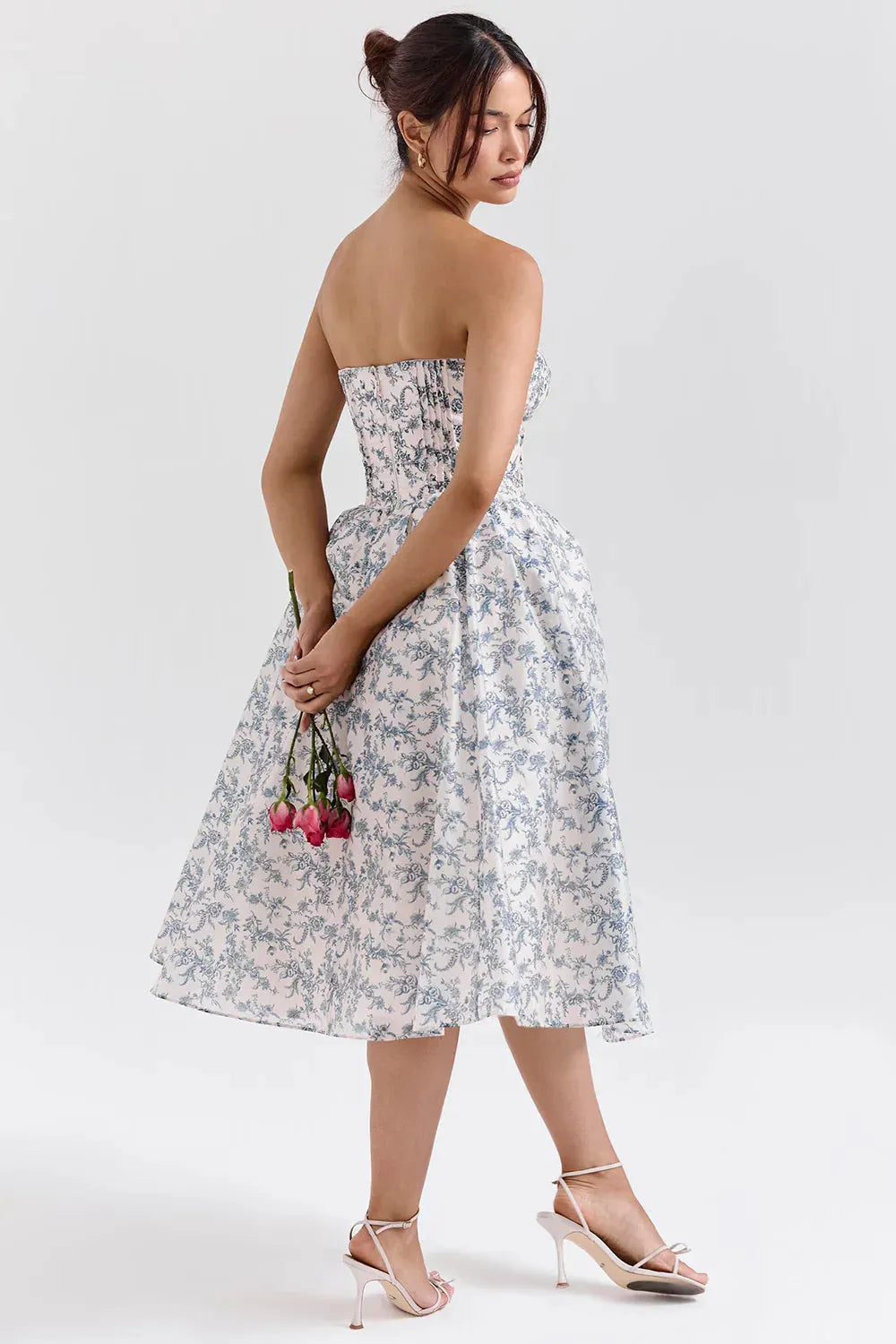 Vestido Midi Floral - Lindele Exclusive