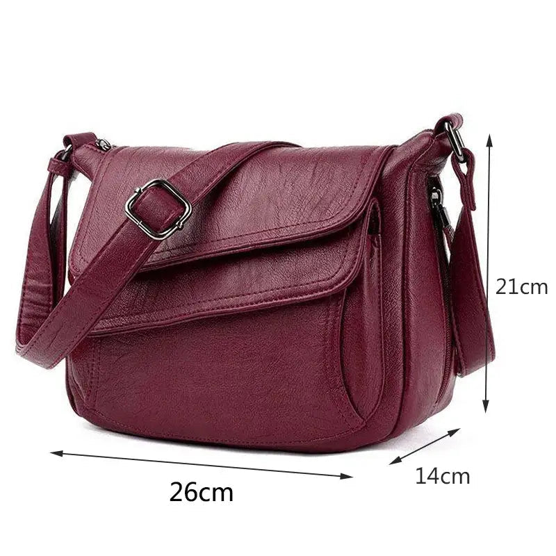 Bolsa Transversal Feminina Couro