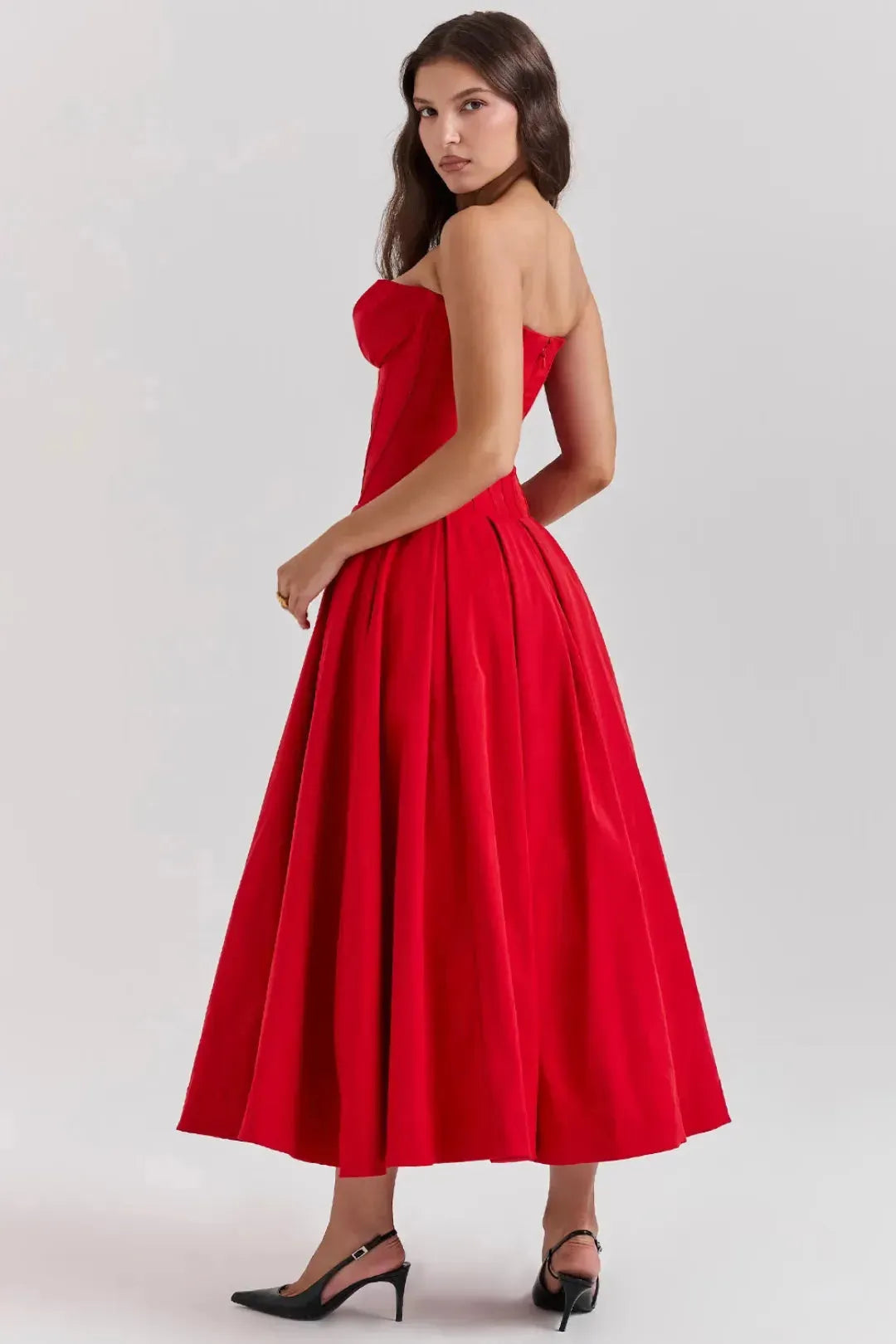 Vestido Midi Espartilho - Lindele Exclusive