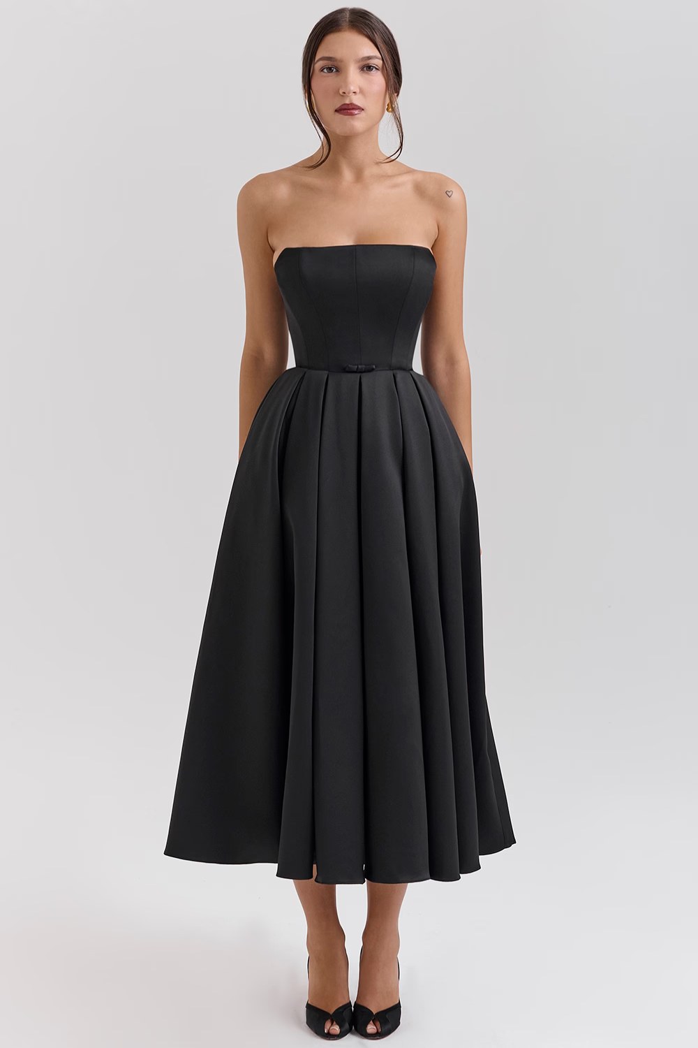 Vestido Feminino Midi Sem Alça - Lindele Exclusive