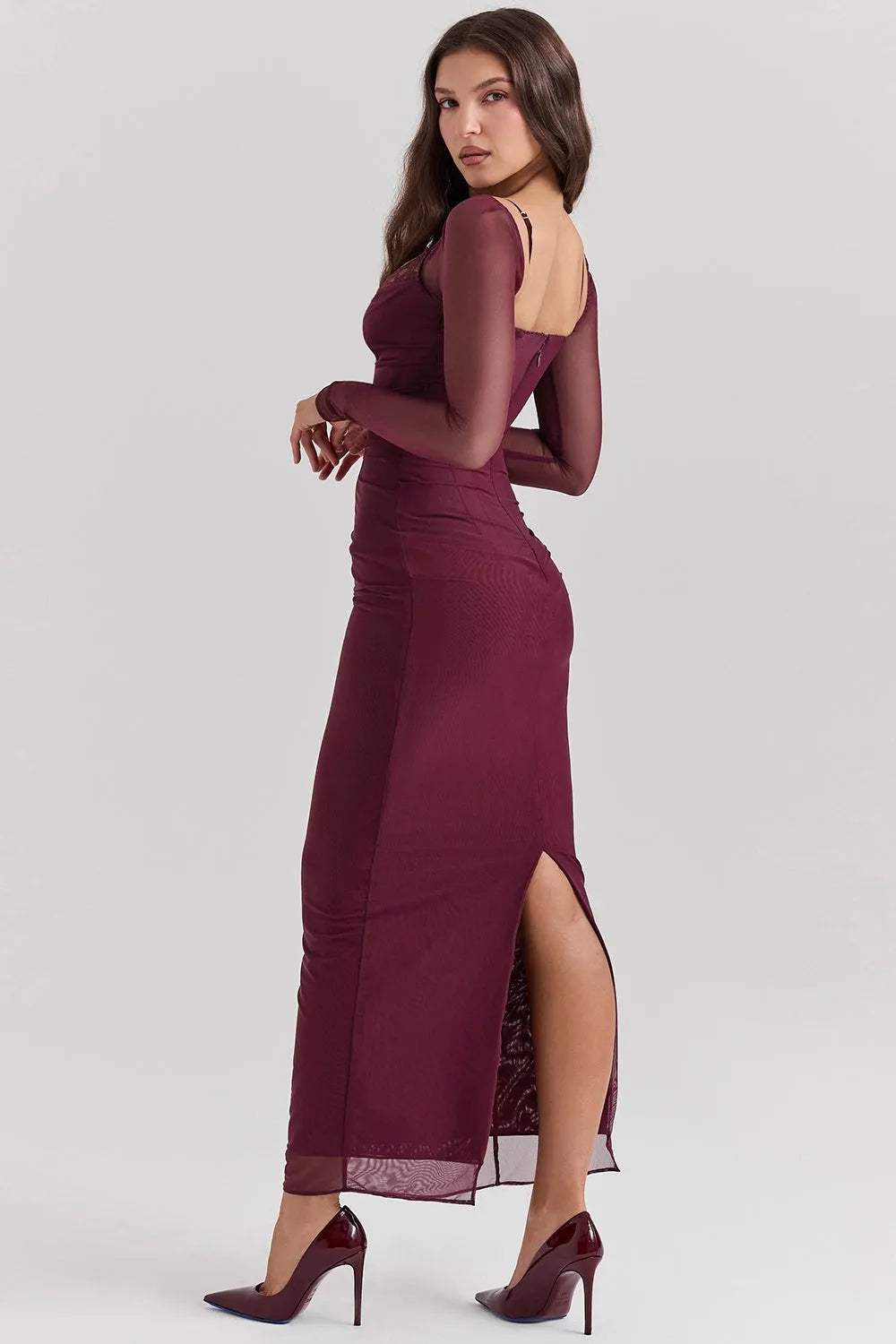 Vestido Longo Com Renda - Lindele Exclusive
