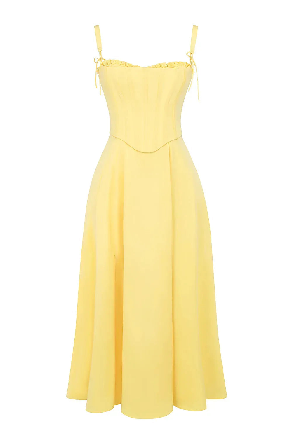 Vestido Midi Com Espartilho - Lindele Exclusive
