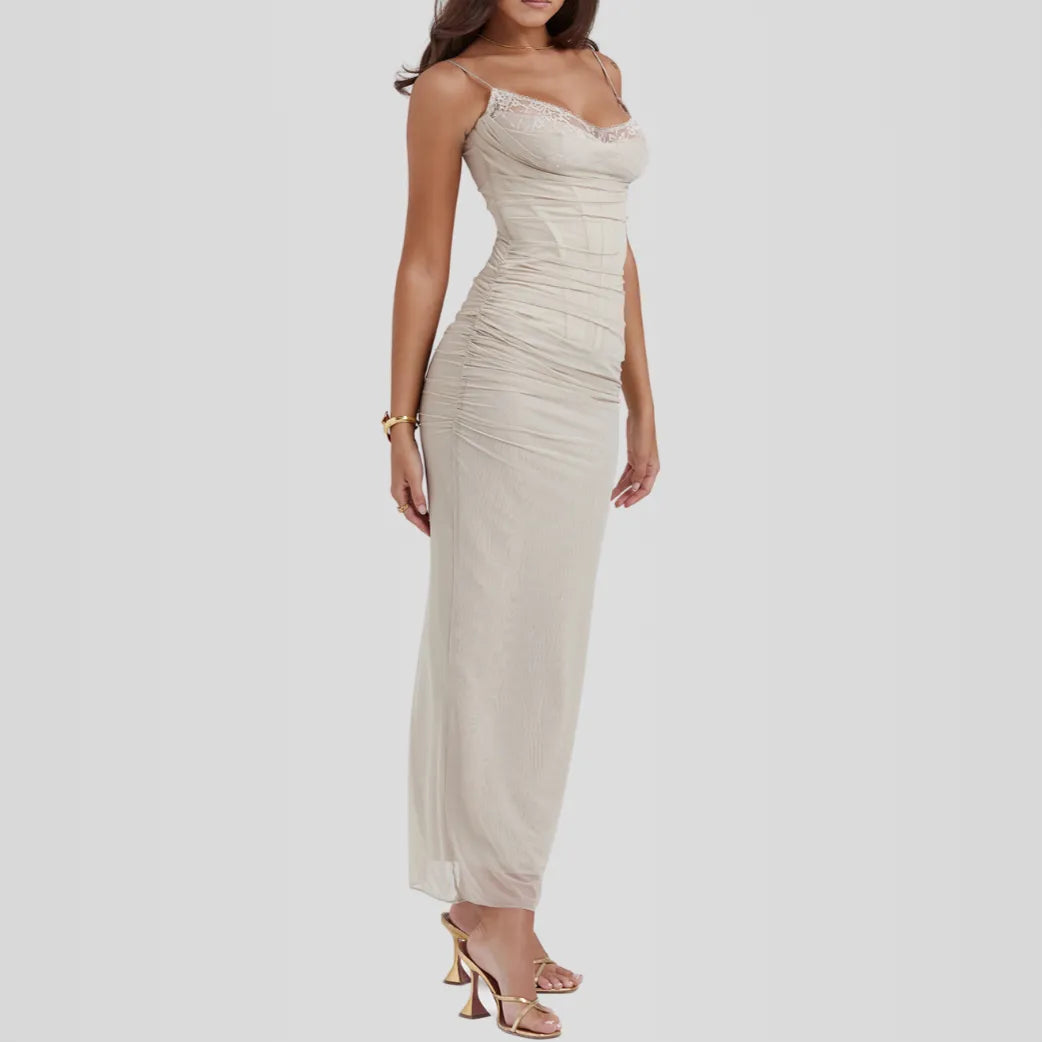 Vestido Longo Slim - Lindele Exclusive