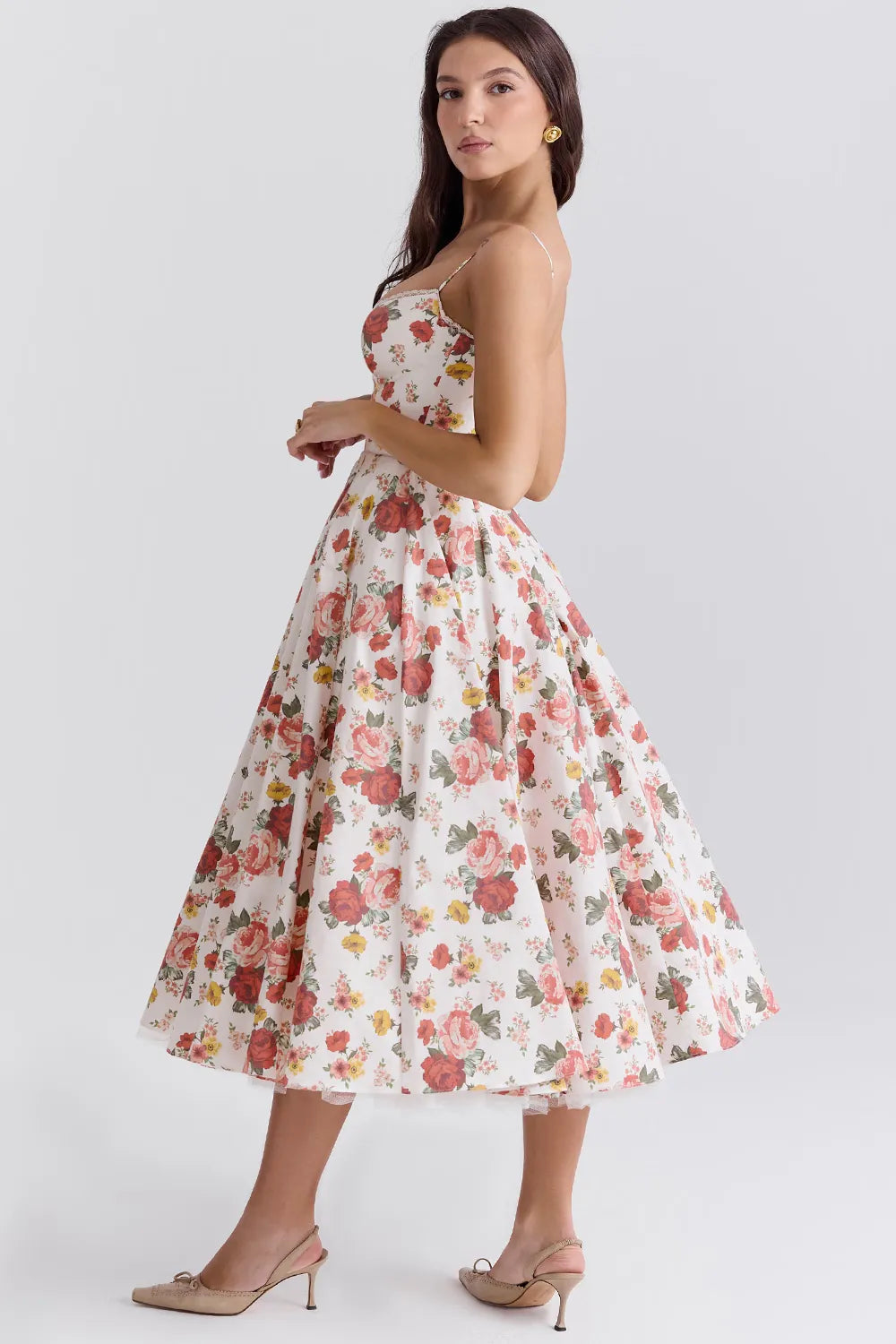 Vestido Midi Modelador Com Forro em Tule - Lindele Exclusive