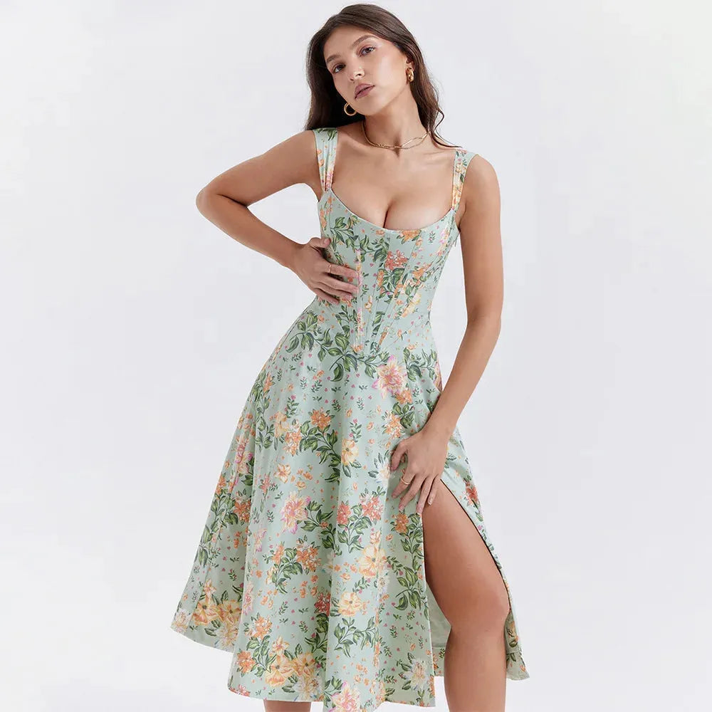 Vestido Midi Estilo corset - Lindele Exclusive